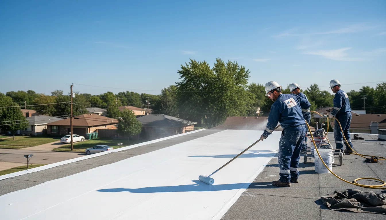 Commercial roof coating in Olmstedville, NY near me